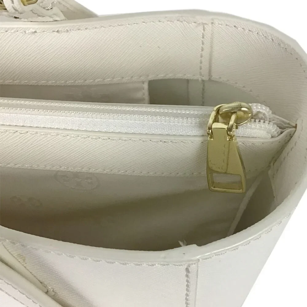 Tory Burch Solid Saffiano Leather Tote Bag
